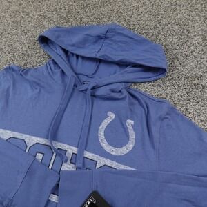 NEW Indianapolis Colts Hoodie Mens M Blue NFL Football Pullover Tee Shirt '47